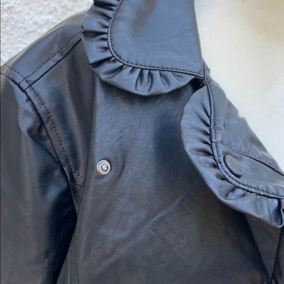 Catherine Malandrino Faux Leather Moto Jacket Sz M - Picture 7 of 7